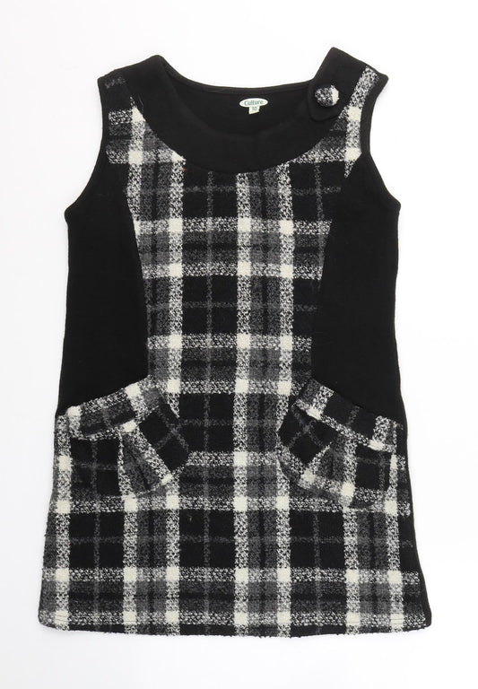 Womens UK Size 10 CULTURE Black Tunic Jumper
