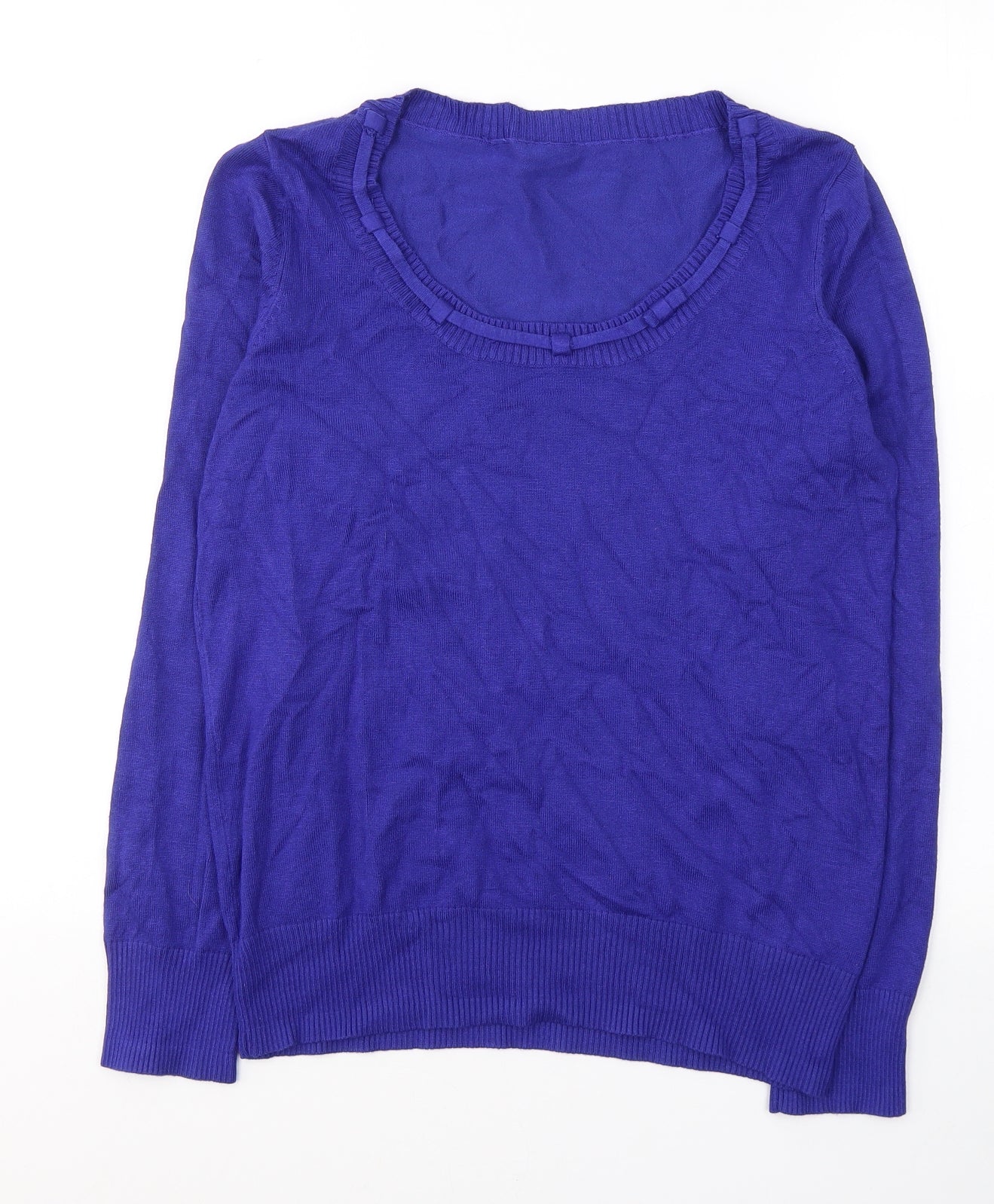 Womens UK Size 12 Preworn Blue Pullover Jumper