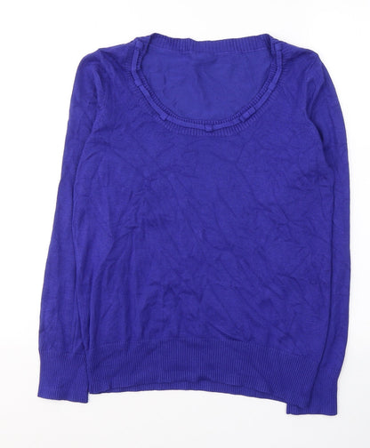 Womens UK Size 12 Preworn Blue Pullover Jumper