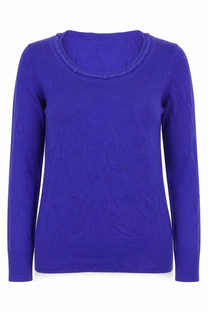 Womens UK Size 12 Preworn Blue Pullover Jumper