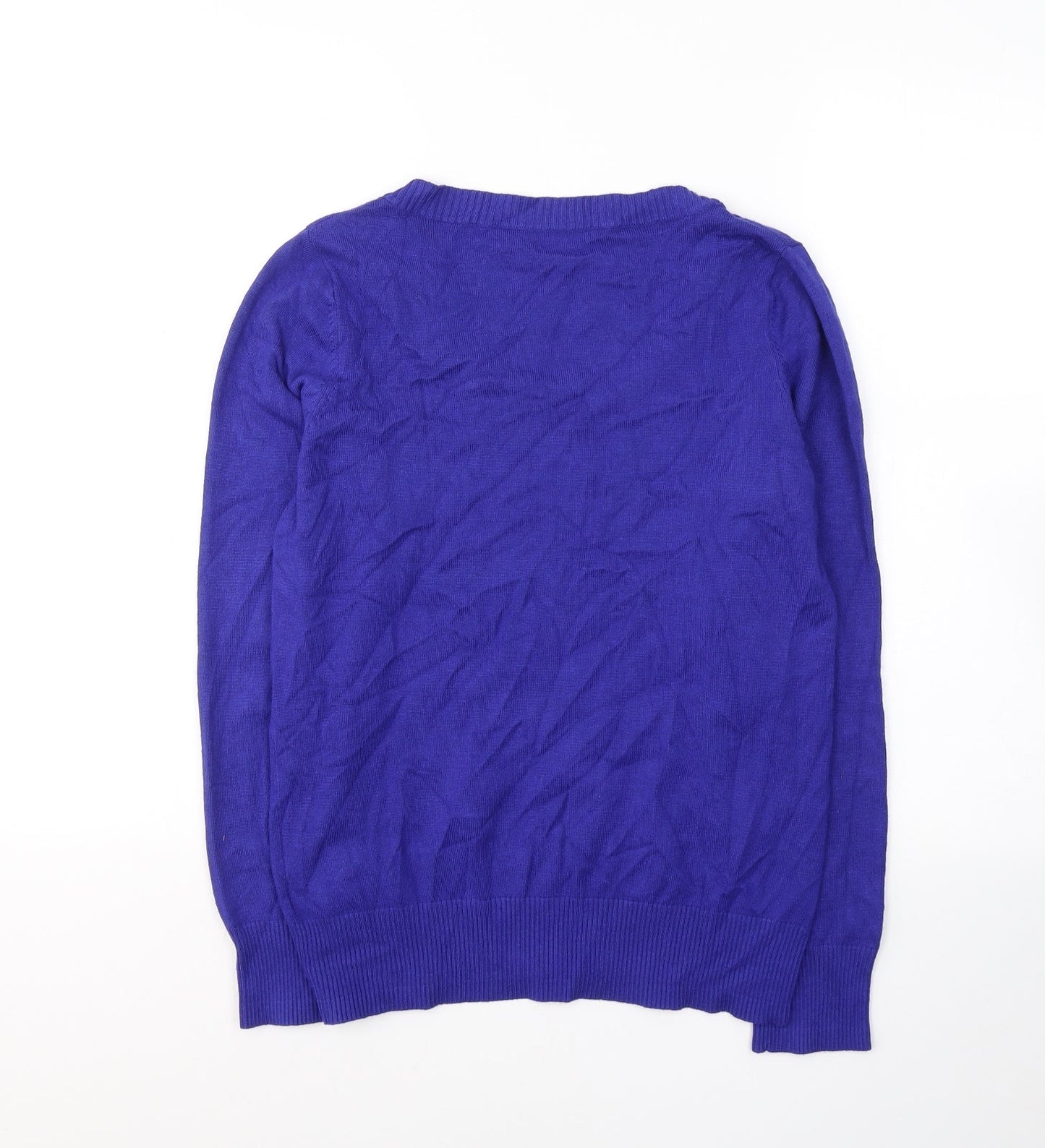 Womens UK Size 12 Preworn Blue Pullover Jumper