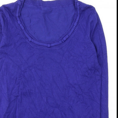 Womens UK Size 12 Preworn Blue Pullover Jumper