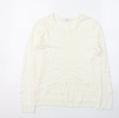 Womens UK Size M VIDA VI White Pullover Jumper