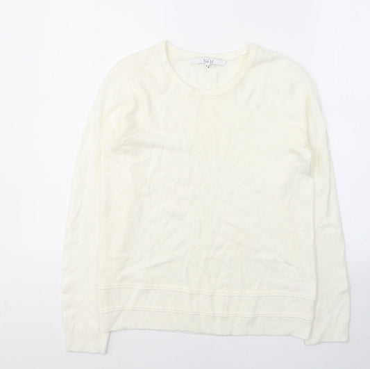 Womens UK Size M VIDA VI White Pullover Jumper
