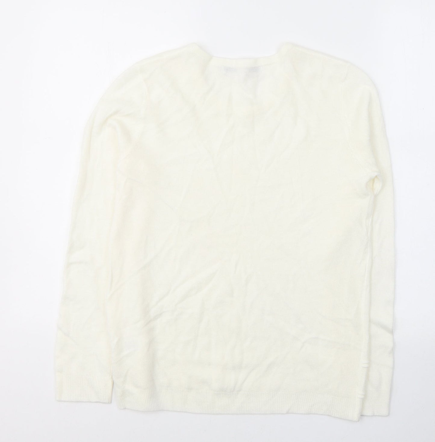 Womens UK Size M VIDA VI White Pullover Jumper