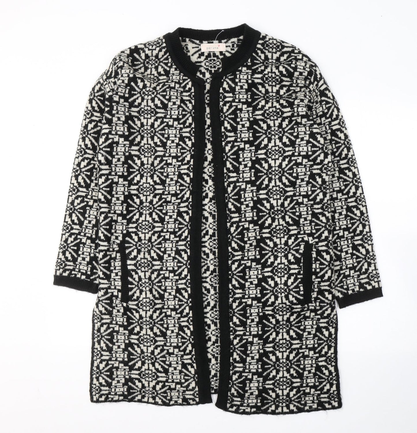 Womens UK Size S Per Una Black Cardigan Jumper
