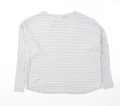 Womens UK Size L Dunnes Stores Grey Pullover Jumper