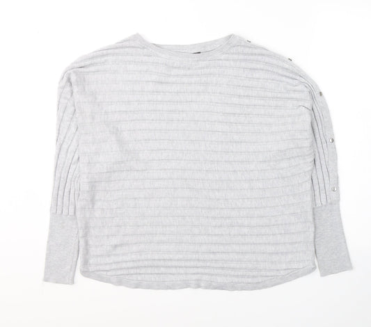 Womens UK Size L Dunnes Stores Grey Pullover Jumper