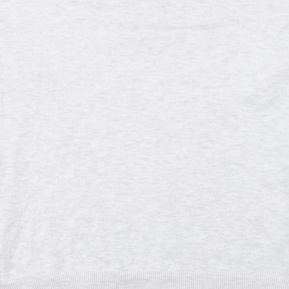 New Look Mens Grey Round Neck  Polyester Pullover Jumper Size S