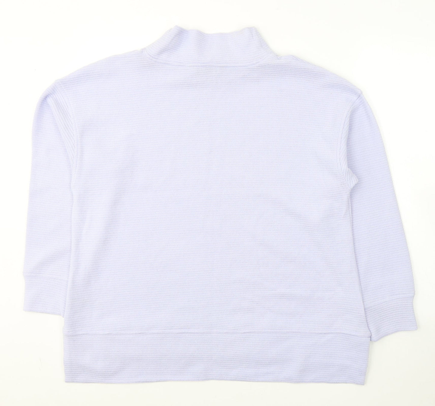 Dunnes Stores Womens Purple High Neck  Polyester Pullover Jumper Size L