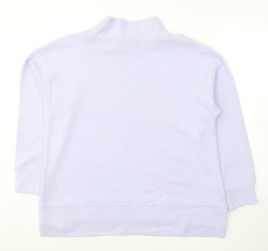 Dunnes Stores Womens Purple High Neck  Polyester Pullover Jumper Size L