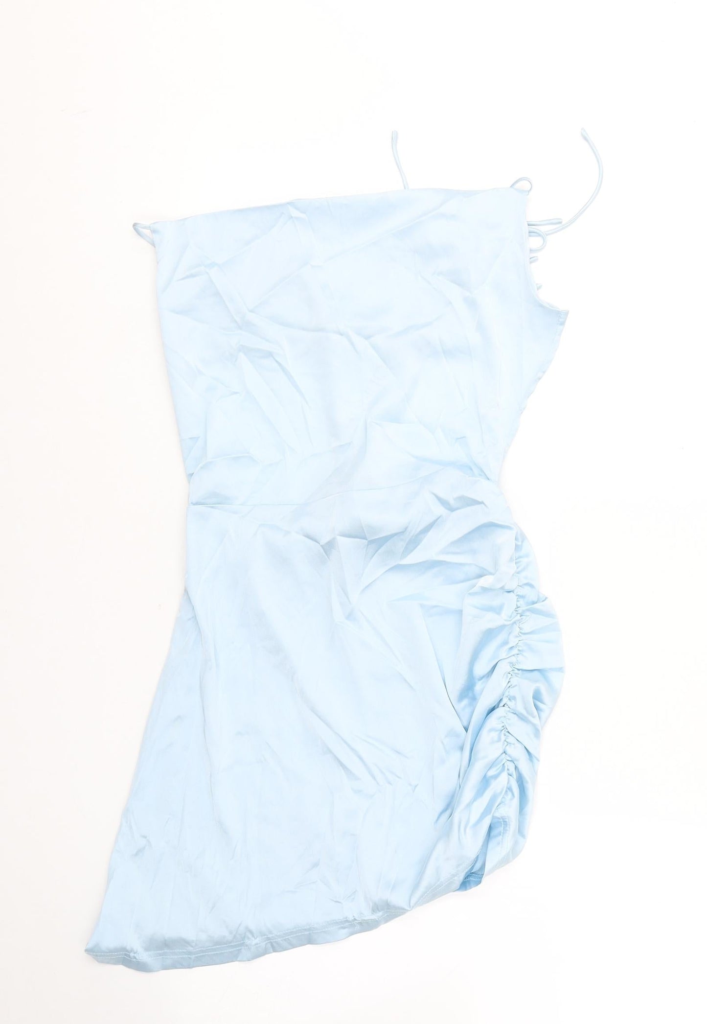 Cider Womens Blue  Polyester Shift  Size XS  Square Neck Zip