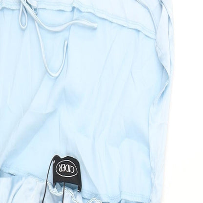 Cider Womens Blue  Polyester Shift  Size XS  Square Neck Zip