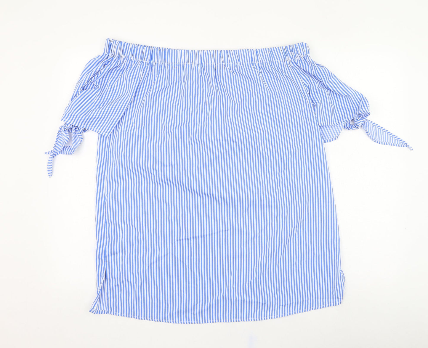 Womens UK Size 14 Pep&co Blue Basic Blouse