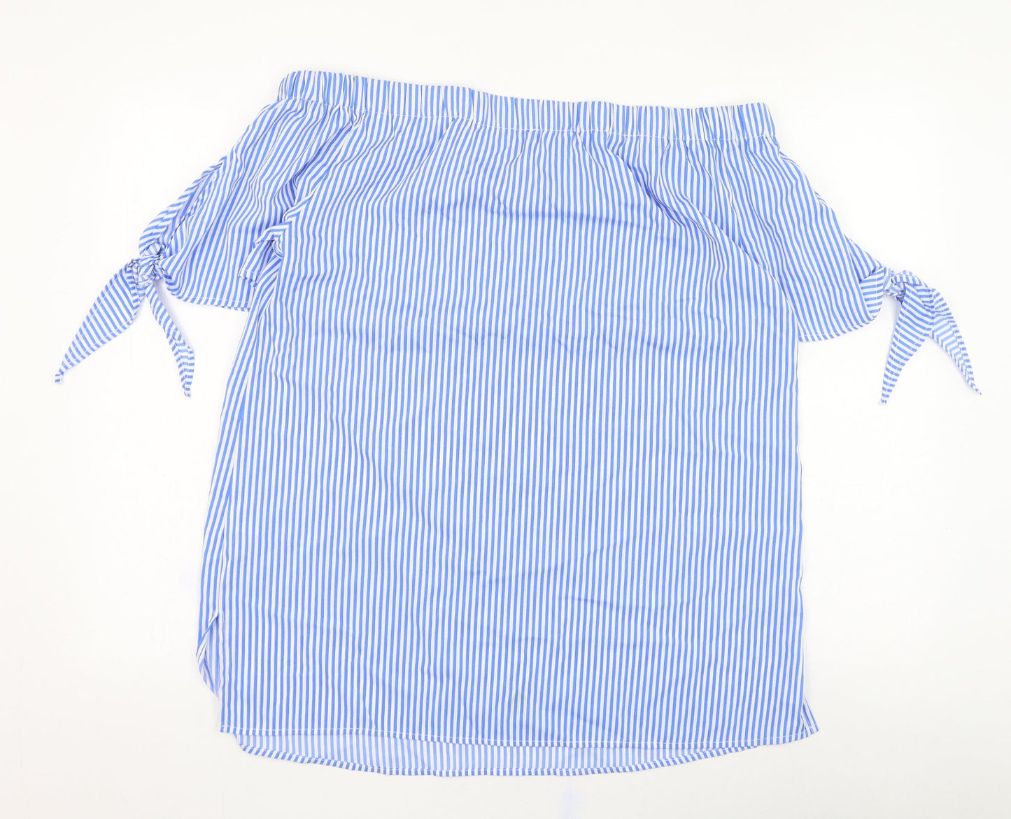 Womens UK Size 14 Pep&co Blue Basic Blouse