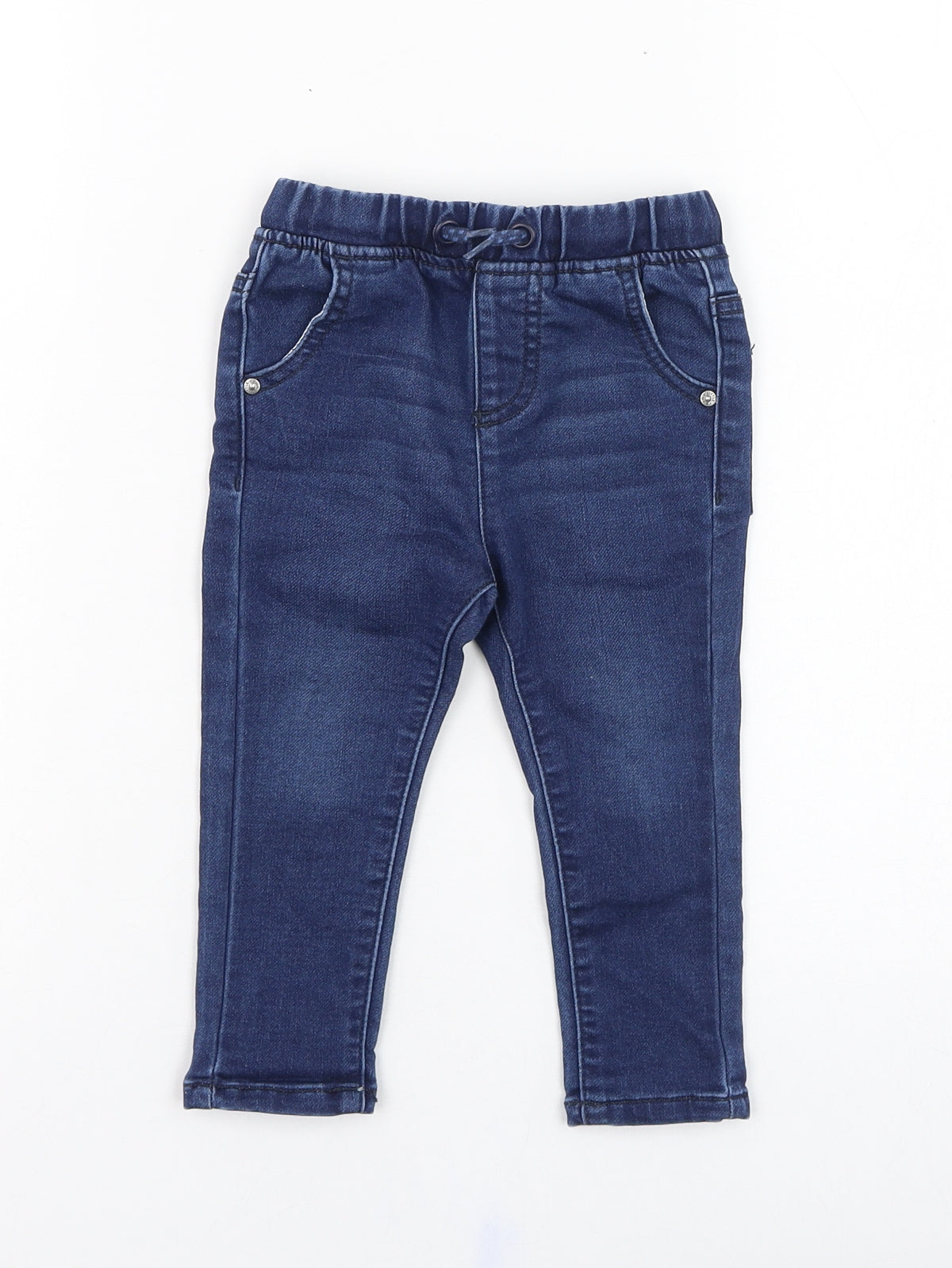 Dunnes Stores Boys Blue  Cotton Capri Jeans Size 9 Months  Pullover