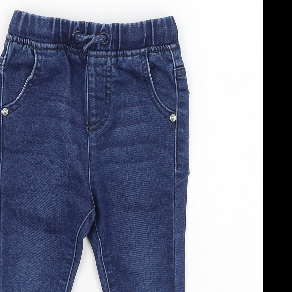 Dunnes Stores Boys Blue  Cotton Capri Jeans Size 9 Months  Pullover