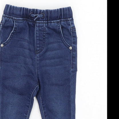 Dunnes Stores Boys Blue  Cotton Capri Jeans Size 9 Months  Pullover