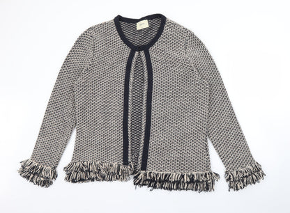 Papaya Womens Beige   Jacket  Size L  Hook & Eye