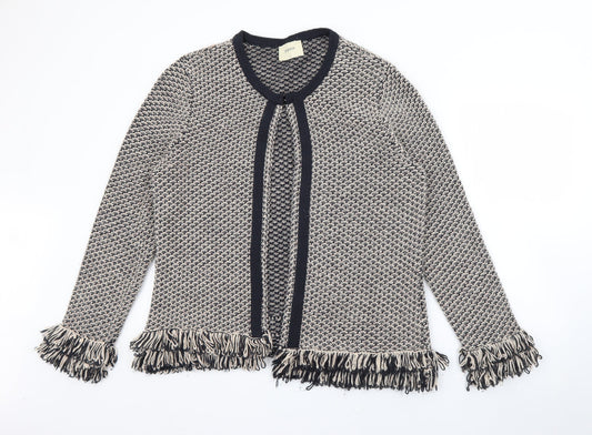 Papaya Womens Beige   Jacket  Size L  Hook & Eye