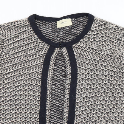 Papaya Womens Beige   Jacket  Size L  Hook & Eye