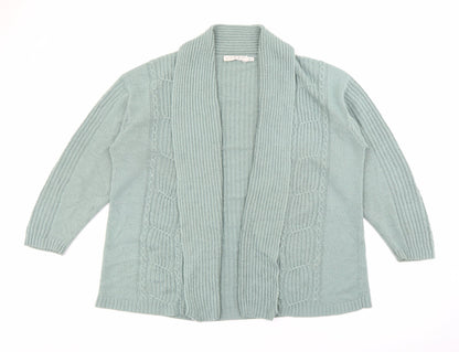 Womens UK Size M Viz a Viz Green Cardigan Jumper