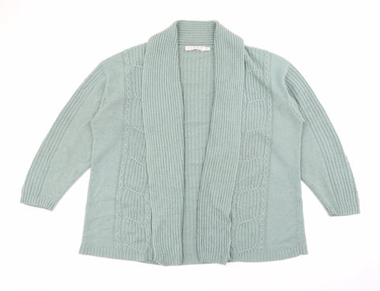 Womens UK Size M Viz a Viz Green Cardigan Jumper