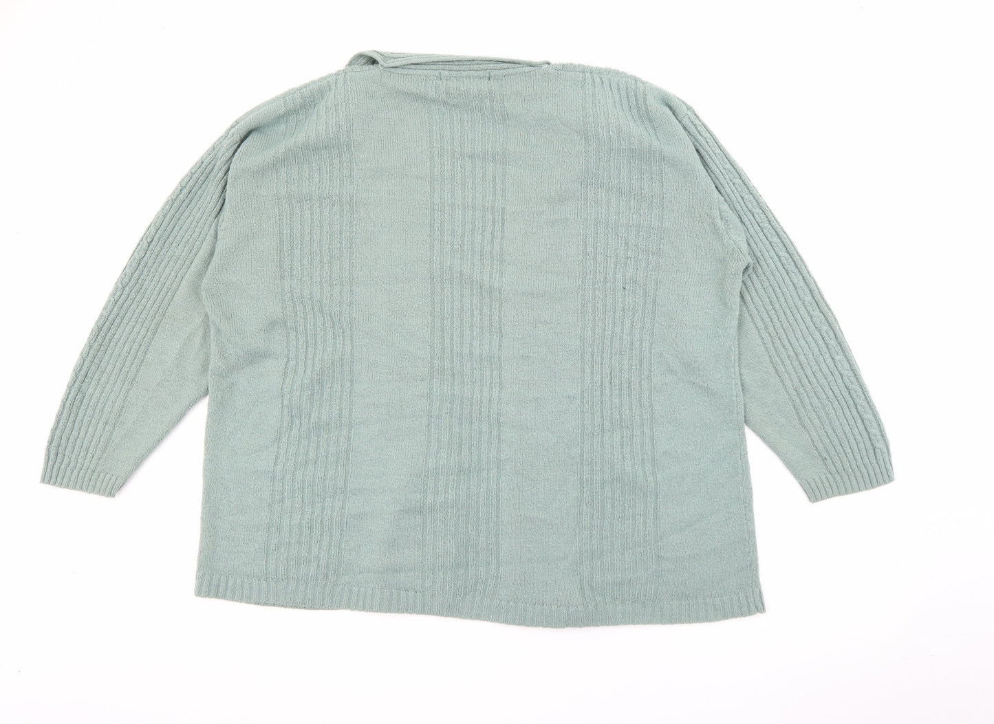 Womens UK Size M Viz a Viz Green Cardigan Jumper
