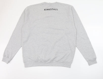 Just Hoods Womens Grey  Cotton Pullover Sweatshirt Size XL