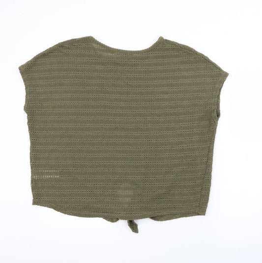 Womens UK Size L New Look Green Pullover Jumper