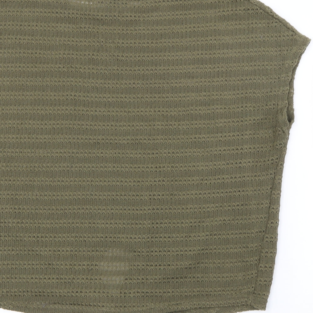Womens UK Size L New Look Green Pullover Jumper
