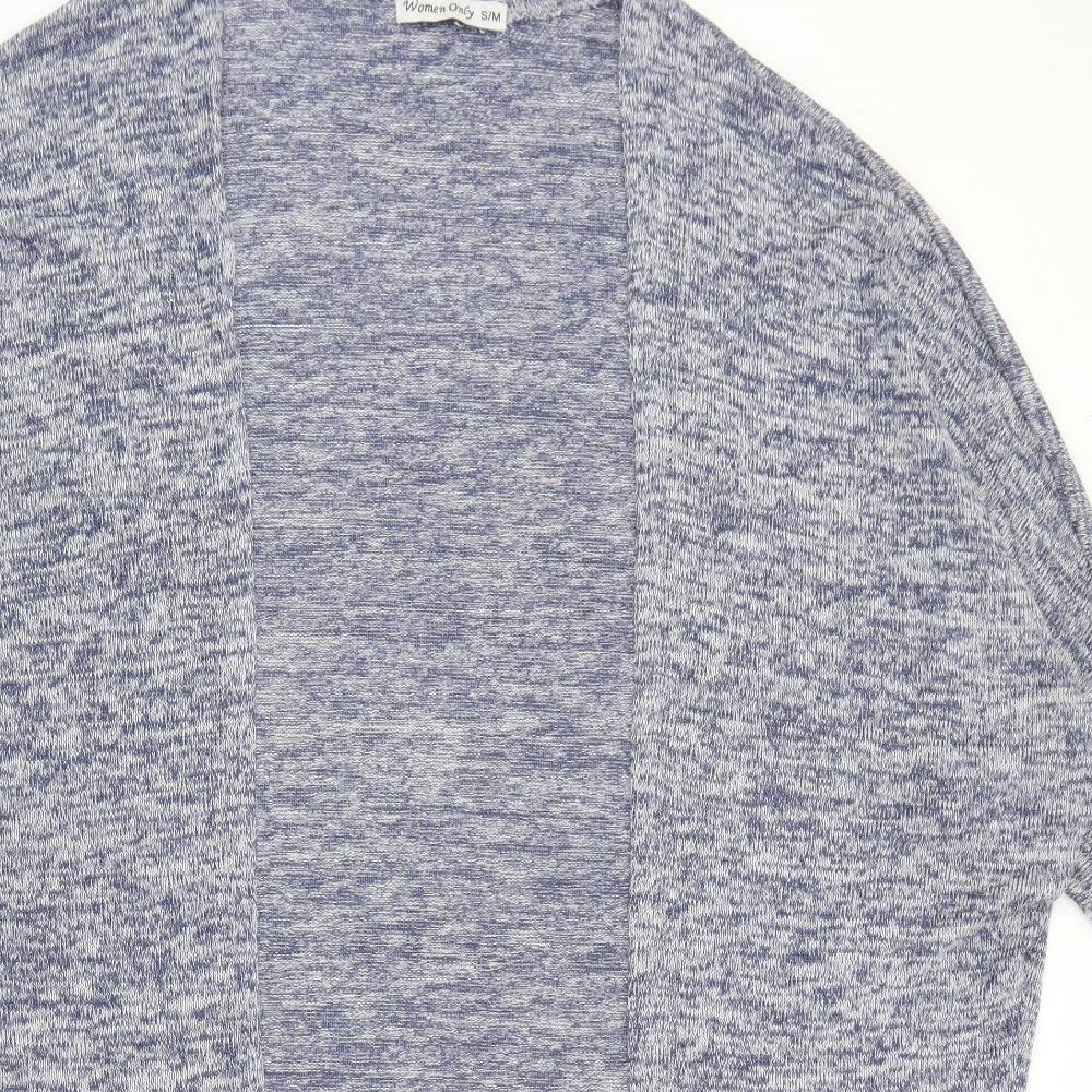 Women Only Womens Blue V-Neck  Viscose Cardigan Jumper Size S