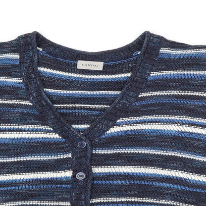 Womens UK Size XL Canda Blue Cardigan Jumper