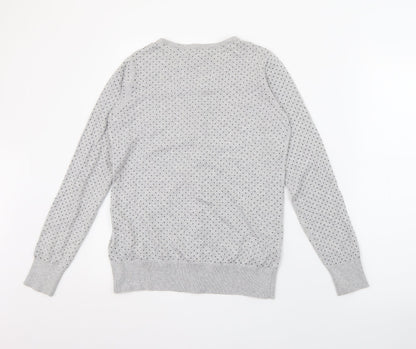 Womens UK Size M Kiabi Grey Cardigan Jumper