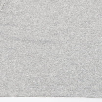 Boohoo Womens Grey  Cotton Pullover Sweatshirt Size M