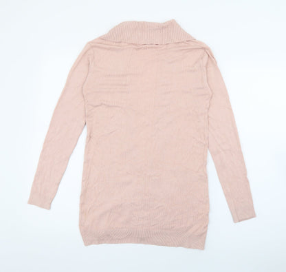 Womens UK Size 8 MNG Pink Cardigan Jumper