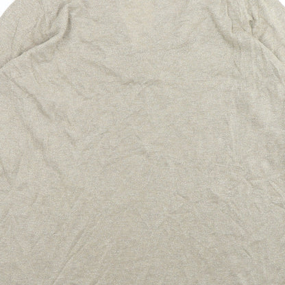 George Womens Gold V-Neck  Viscose Pullover Jumper Size 18