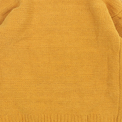Primark Womens Yellow Round Neck  Polyester Pullover Jumper Size 4