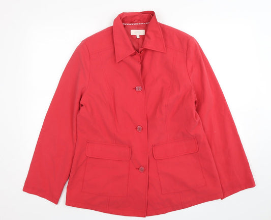 Womens UK Size 14 Marks and Spencer Red Jacket