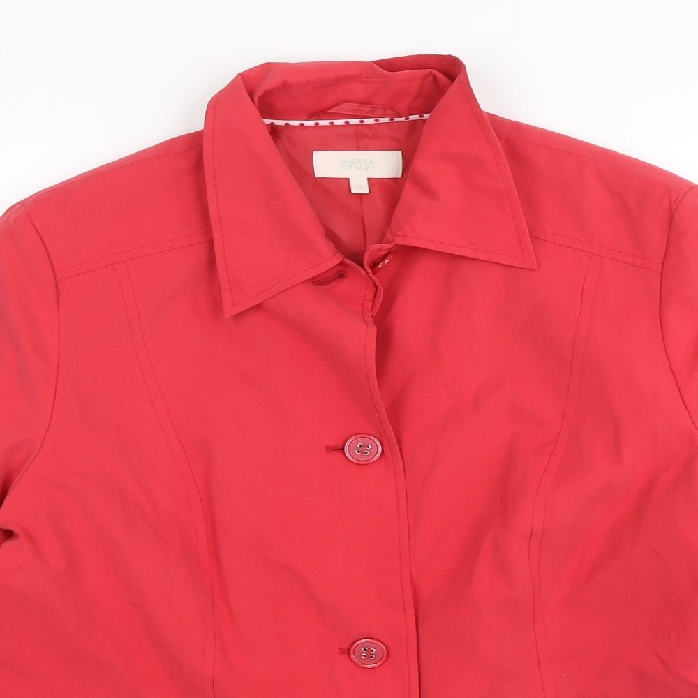 Womens UK Size 14 Marks and Spencer Red Jacket