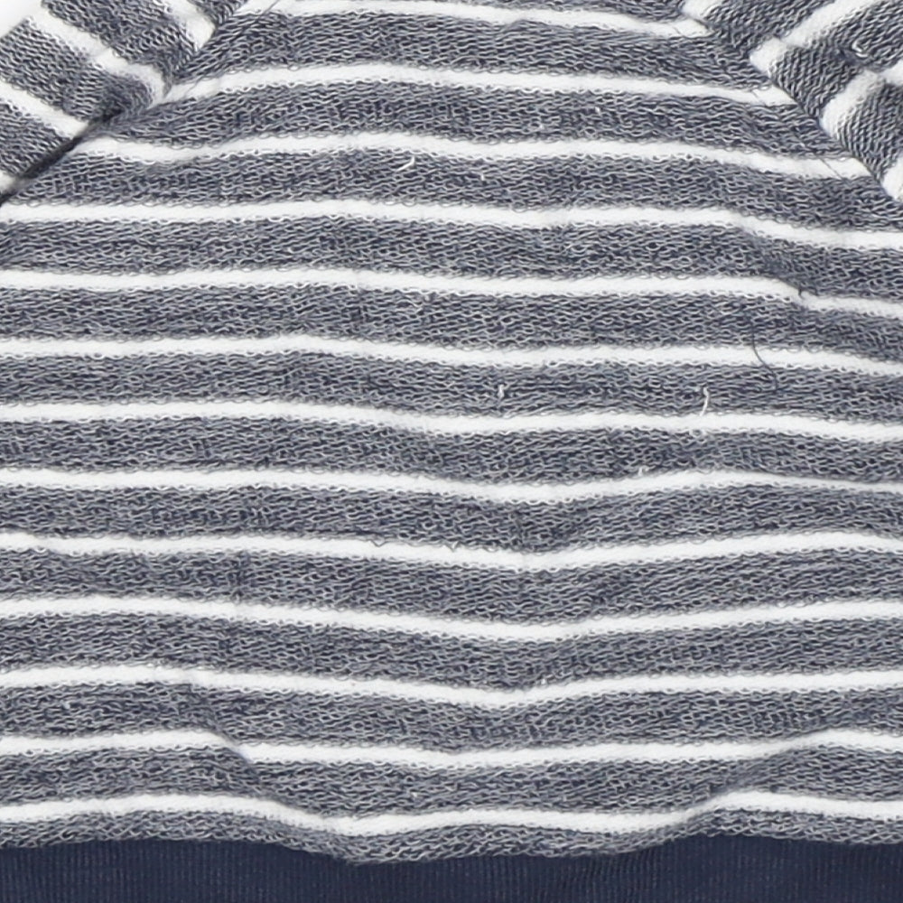 Anka Boys Blue Striped  Jacket  Size 12-18 Months   Zip