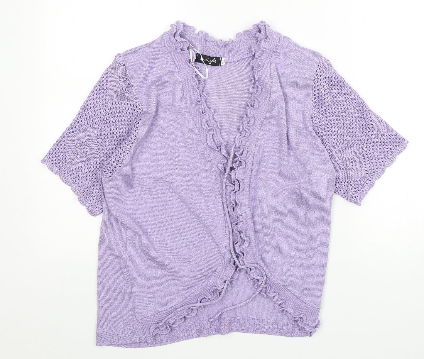 Womens UK Size M Insight Purple Cardigan Jumper