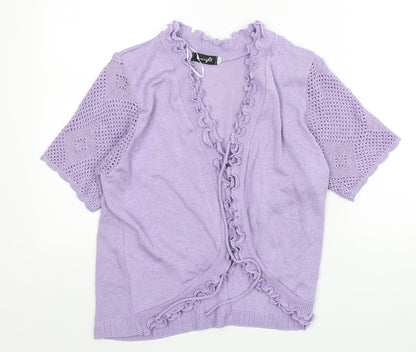 Womens UK Size M Insight Purple Cardigan Jumper