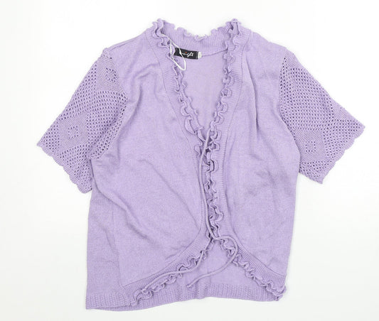 Womens UK Size M Insight Purple Cardigan Jumper