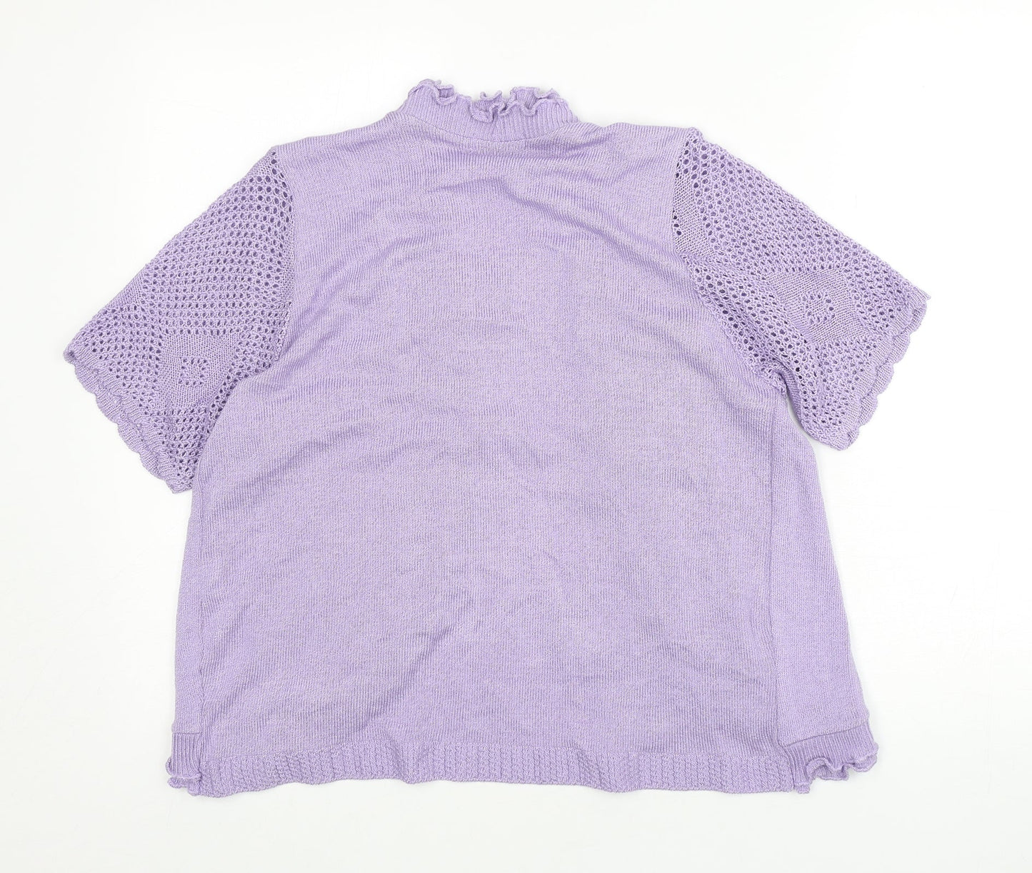 Womens UK Size M Insight Purple Cardigan Jumper