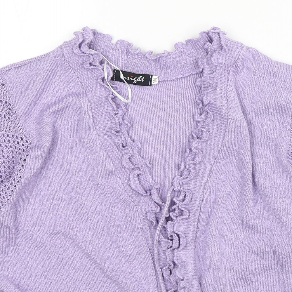 Womens UK Size M Insight Purple Cardigan Jumper
