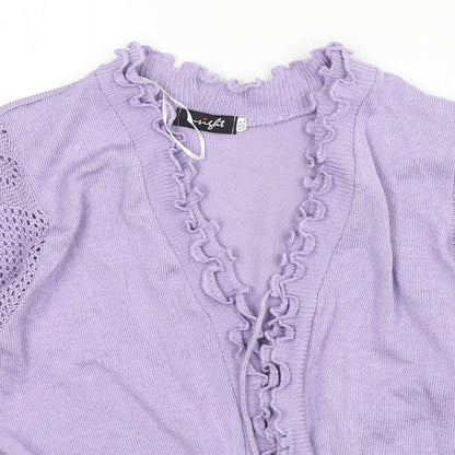 Womens UK Size M Insight Purple Cardigan Jumper