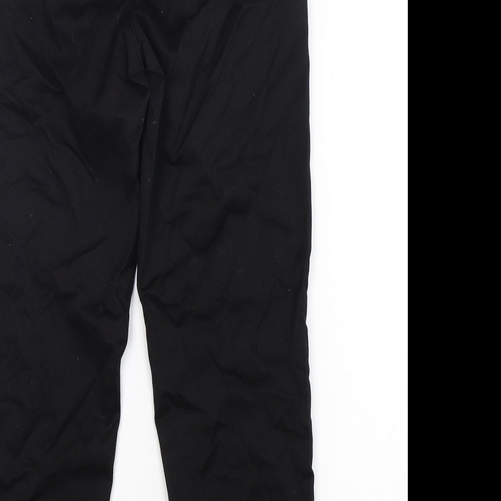 Croft & Barrow Womens Black  Cotton Trousers  Size S L28 in Regular