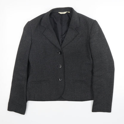NEXT Womens Grey  Polyester Jacket Blazer Size 10
