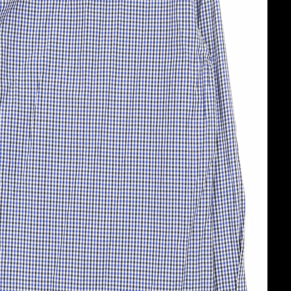 Mens UK Size M Daniel Rosso Blue  Button-Up Long Sleeve Casual Shirt